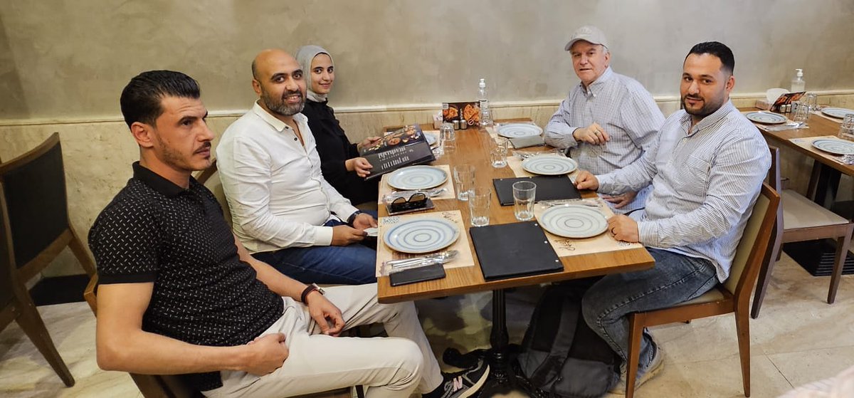 Dr. Jim meeting with the team in Cairo, Egypt, for Egypt Soil Tech Ltd.