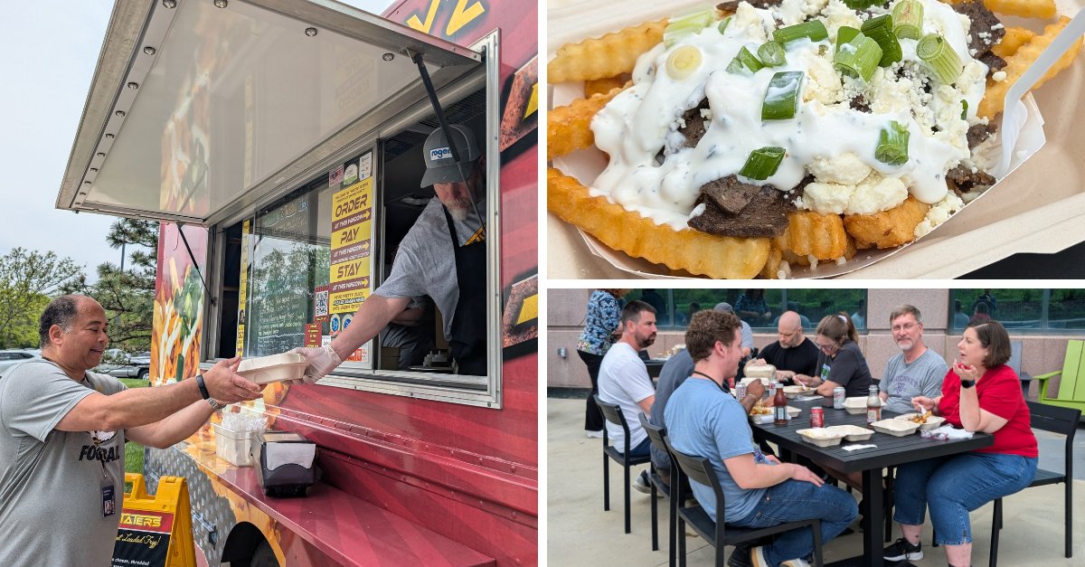 TouchNet's tweet image. Sometimes, the best way to recharge is with good food and great company. 🌞🚚

A big shoutout to Twisted Taters for serving up the deliciousness—and to our amazing team for everything you do!

#TeamTouchNet #EmployeeAppreciation
