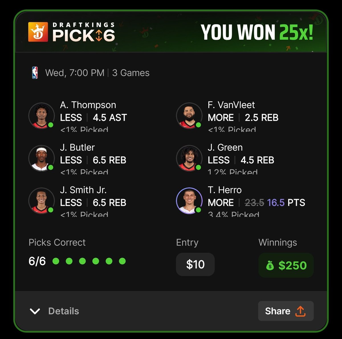 akevinb1993's tweet photo. @DGFantasy printing money per usual 💰 🤑 💸 https://t.co/Gml7oNxyx6