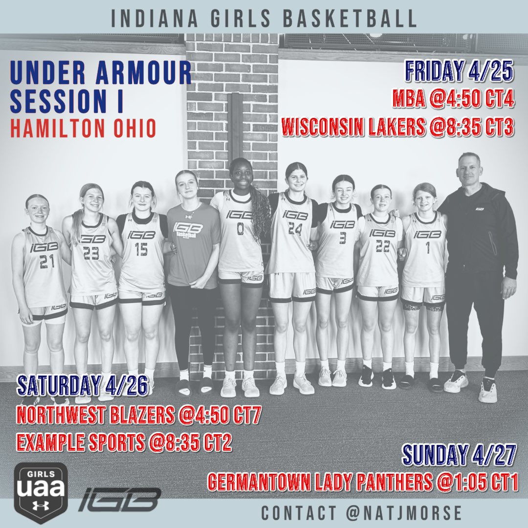 Come 👀 ⬇️ team <a href="/IGB15uGUAA/">IGB 15u GUAA</a>!!! Awesome teammates and even better basketball players!! I’ll be on the sideline for one more weekend. I will be back very soon, ready and strong.