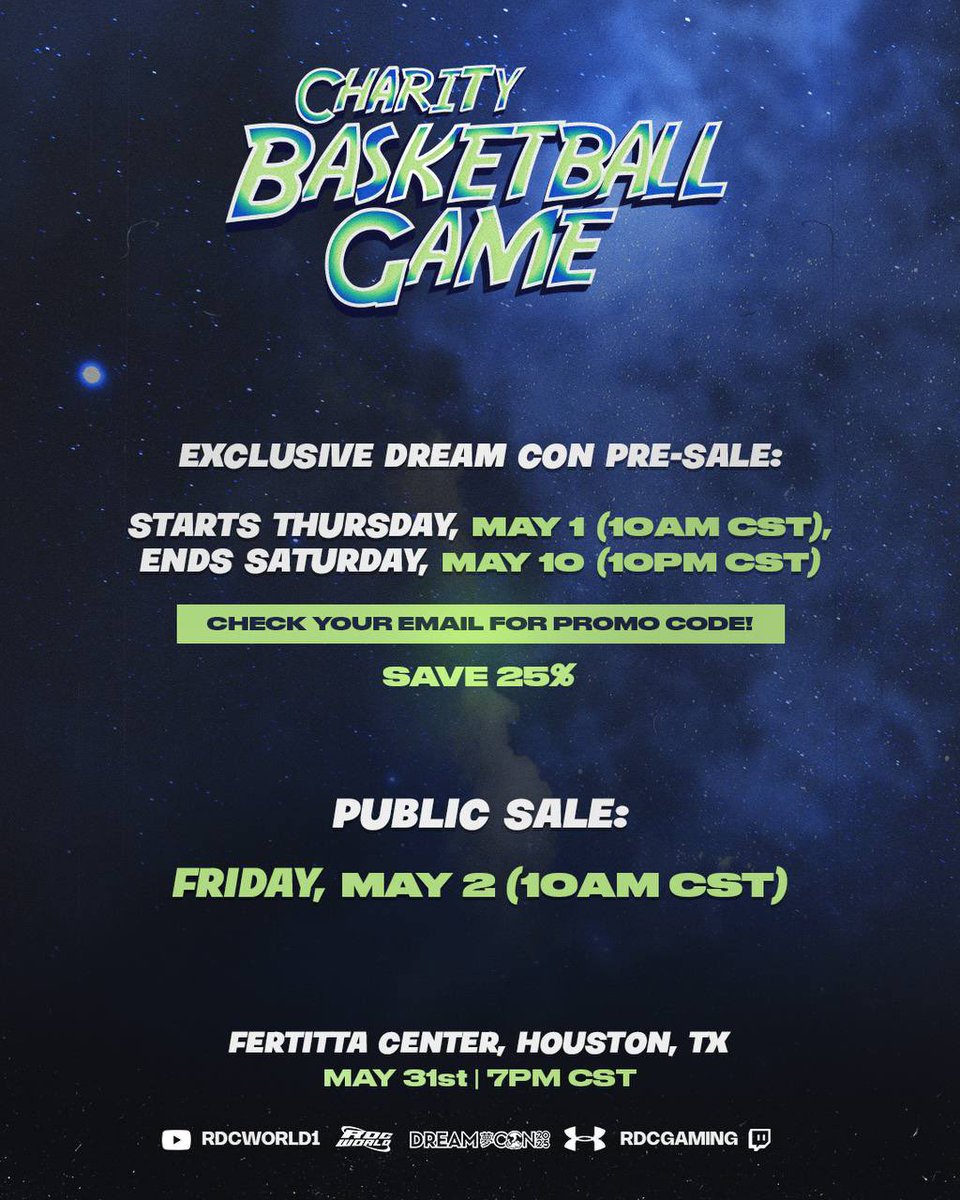 Dream Con (@dreamconvention) on Twitter photo ITāS GOING DOWN! šš„
<a href="/SupremeDreams_1/">Mark Phillips</a> & <a href="/ImDukeDennis/">Duke Dennis</a> are facing off as team captains this time on THE COURT at the University of Houstonās Fertitta Center! Every ticket supports a cause šš½
Proceeds from the event will benefit two charities of Mark & Dennisā choice.
One ITāS GOING DOWN! šš„
<a href="/SupremeDreams_1/">Mark Phillips</a> & <a href="/ImDukeDennis/">Duke Dennis</a> are facing off as team captains this time on THE COURT at the University of Houstonās Fertitta Center! Every ticket supports a cause šš½
Proceeds from the event will benefit two charities of Mark & Dennisā choice.
One