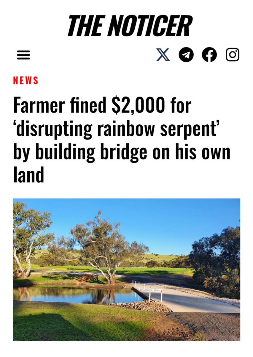 It's time Australia told the Rainbow Serpent to pack his bags and fuck off.
