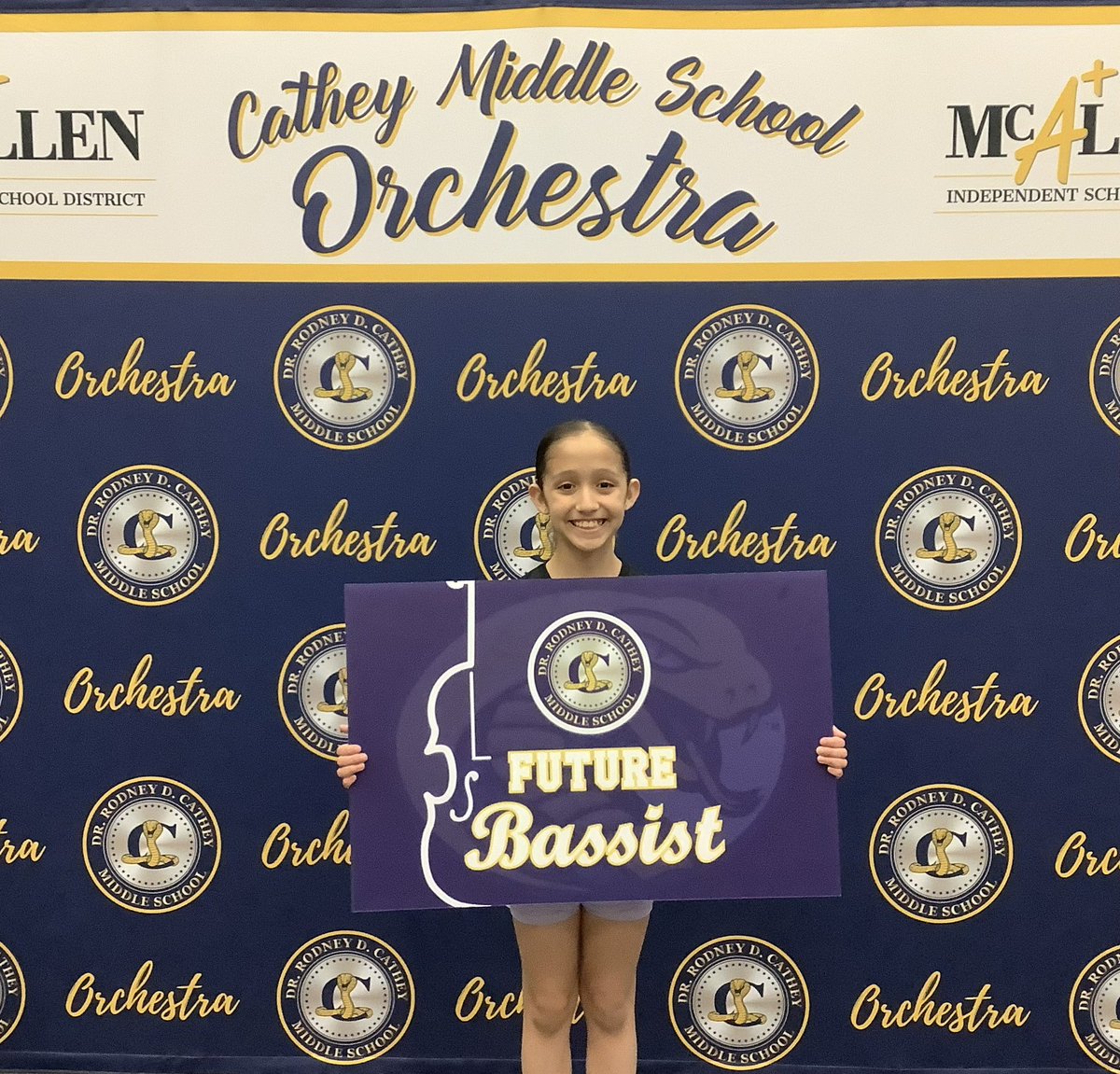 Had a great turnout at our Cathey Orchestra Instrument Drive! Can’t wait to work with our future students! 🎻🎶💙💛