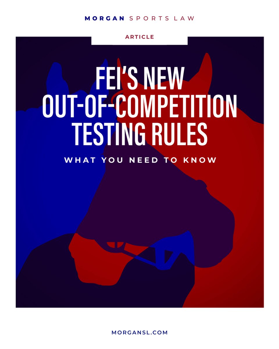 This year, the FEI has introduced new rules for out-of-competition anti-doping testing in horses.

In our latest article, we explain who’s responsible for compliance with these rules, how the testing process works, and what happens if the rules aren’t followed.

Read more here: