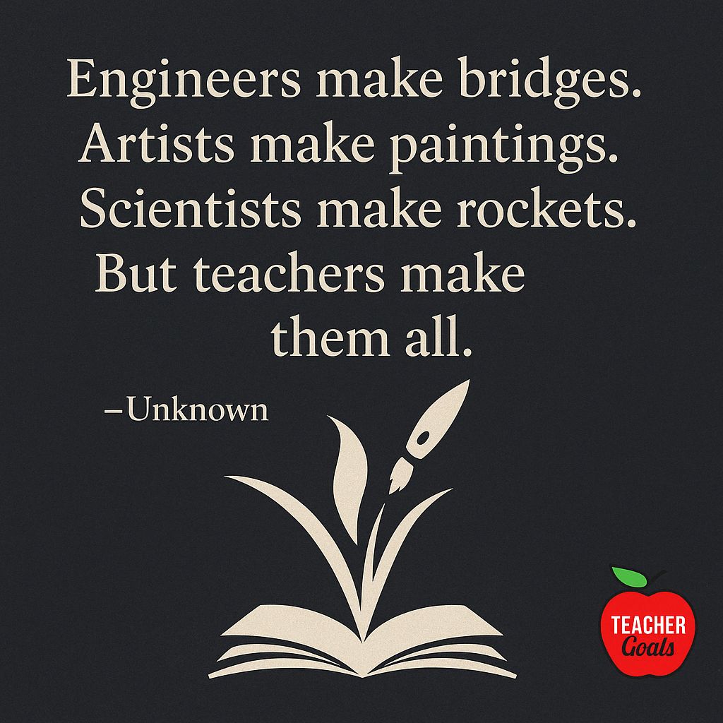Thank you, teachers. 🧡
🌐 teachergoals.com