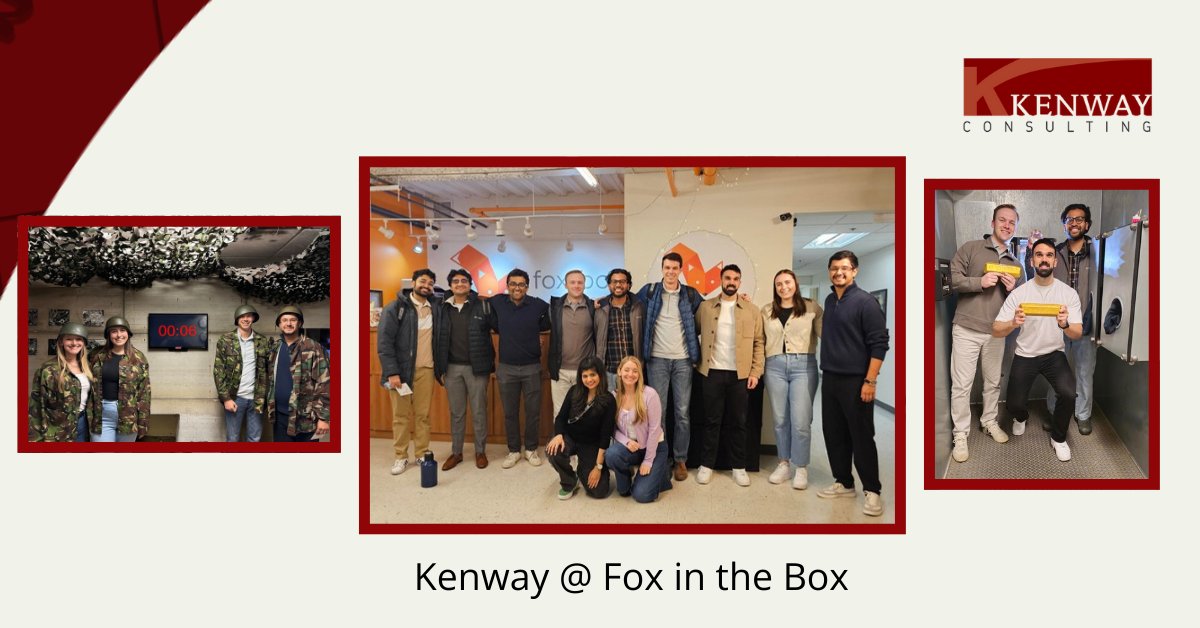 Kenway Consulting (@kenwayconsults) on Twitter photo Our latest #KenwayConsulting employee outing involved pretending to save the world and be part of a bank heist … at the <a href="/foxinaboxCHI/">Fox in a Box-Chicago</a> escape room!
Great team building exercises with plenty of laughs along the way! Our latest #KenwayConsulting employee outing involved pretending to save the world and be part of a bank heist … at the <a href="/foxinaboxCHI/">Fox in a Box-Chicago</a> escape room!
Great team building exercises with plenty of laughs along the way!