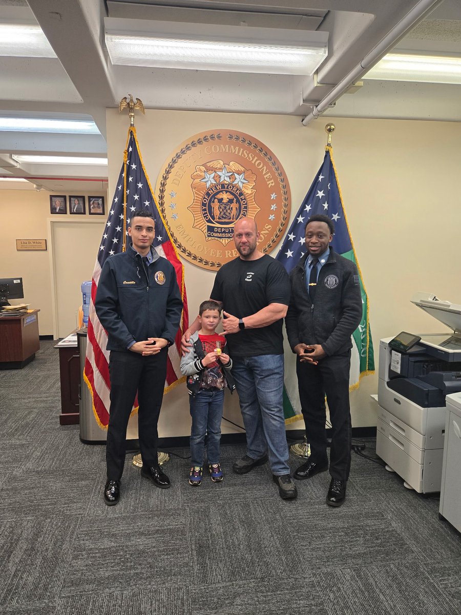 NYPDdcer's tweet photo. Today was Bring Your Child to Work Day at 1️⃣PP, &amp; it was a heartwarming occasion as MOS shared a special day with their families. It was more than just a glimpse into the daily responsibilities of our blue family;it was about connection, joy, &amp; creating lasting memories together. https://t.co/tZLA3vu2i7
