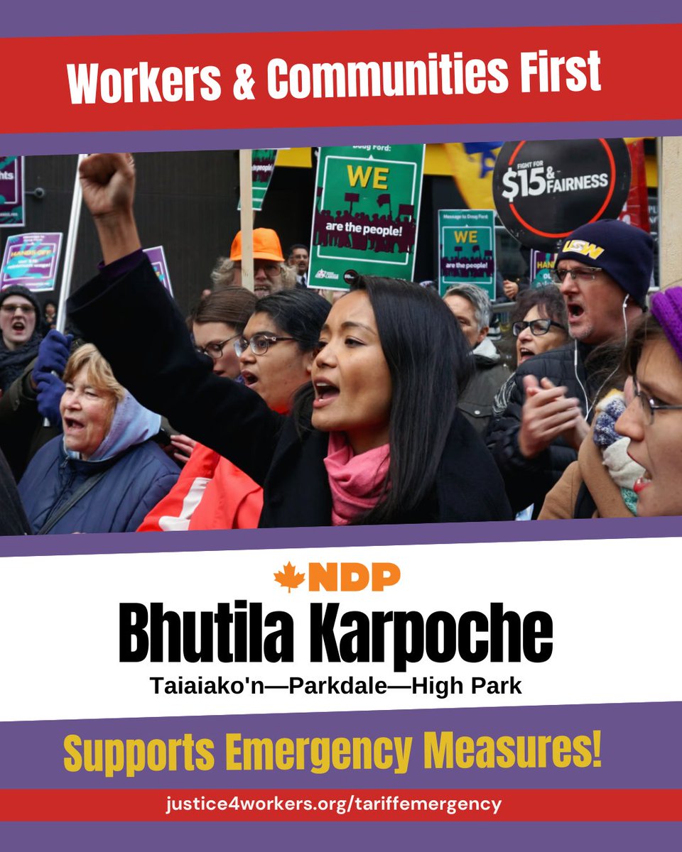 fairwagesnow's tweet photo. #Elxn2025–Vote for candidates who will:
✅ Provide $600/wk for all via EI or grants
✅ Stop price-gouging by grocery stores
✅ Stop rent hikes & evictions
✅ Fund social services & create jobs
✅ #FixEI so more workers get it
INFO: https://t.co/Y8yKuuJqAb #Justice4Workers #Elxn45
@BhutilaKarpoche