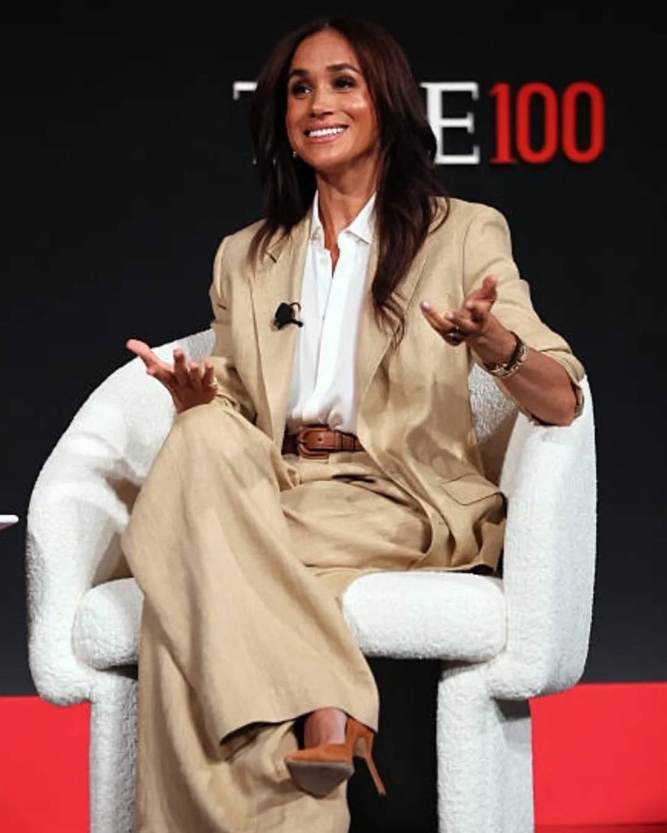 Aman_Magazine's tweet image. Meghan, Duchess of Sussex looking fabulous in #RalphLauren at the TIME 100 Summit in NYC. #TIME100 #MeghanSussex #MeghanMarkle