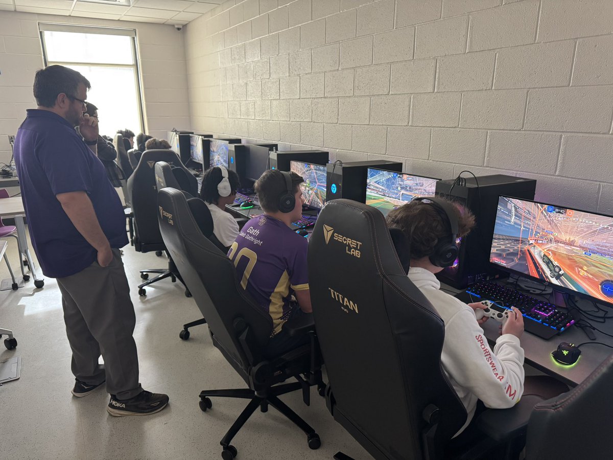 BGHS Esports (@bghs_esports) on Twitter photo Team Purple Rein defeats Greenwood HS 4-0 to advance to the <a href="/KHSAA/">KHSAA Main</a> <a href="/RocketLeague/">Rocket League</a> State Semi-finals at <a href="/smartcampusuky/">UK Smart Campus</a> on Monday, May 1st.
Team Purple Migraine falls to the defending state champions MoCo 3-1. Team Purple Rein defeats Greenwood HS 4-0 to advance to the <a href="/KHSAA/">KHSAA Main</a> <a href="/RocketLeague/">Rocket League</a> State Semi-finals at <a href="/smartcampusuky/">UK Smart Campus</a> on Monday, May 1st.
Team Purple Migraine falls to the defending state champions MoCo 3-1.