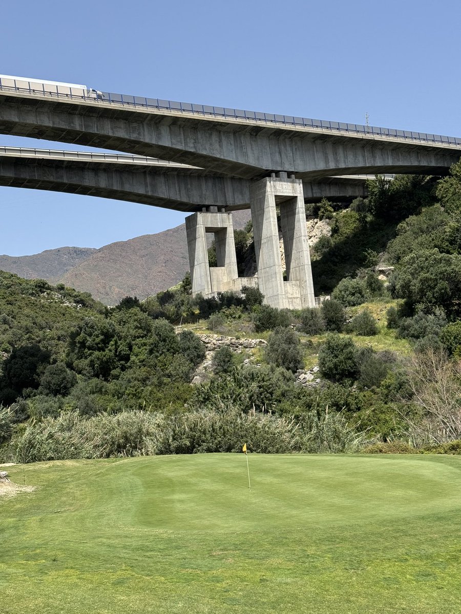 gazzawilk's tweet photo. Superb round at #azatagolf , Estapona , Ignore how their web site plays it down, it’s really good. Time for @DGgolfguide to weave its magic. It’s tight in places, with a few crazy greens but it’s great fun and unbelievable value https://t.co/ahqPfKwxTa