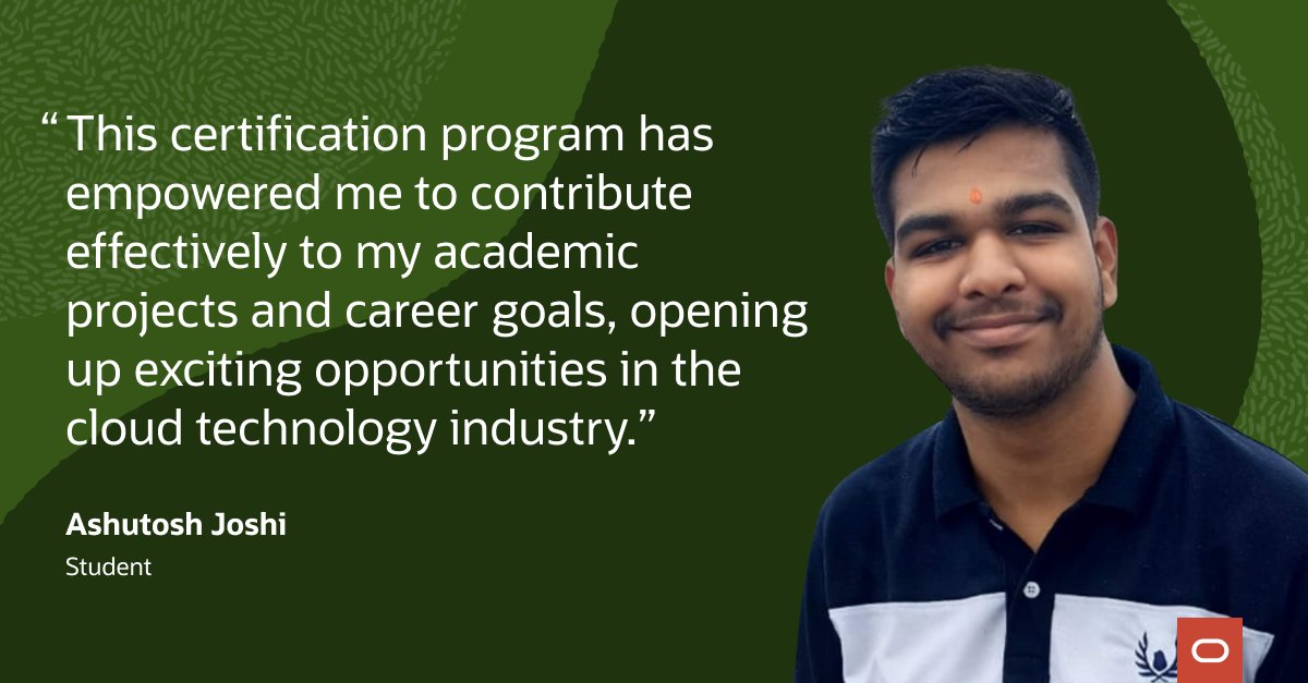 Join Ashutosh and raise your game with our free Cloud Applications skills challenge through May 15th: social.ora.cl/60102e2iq

Earn awards and compete for prizes! Access free training and certifications to stay current on Oracle Modern Best Practices in Oracle Fusion Cloud