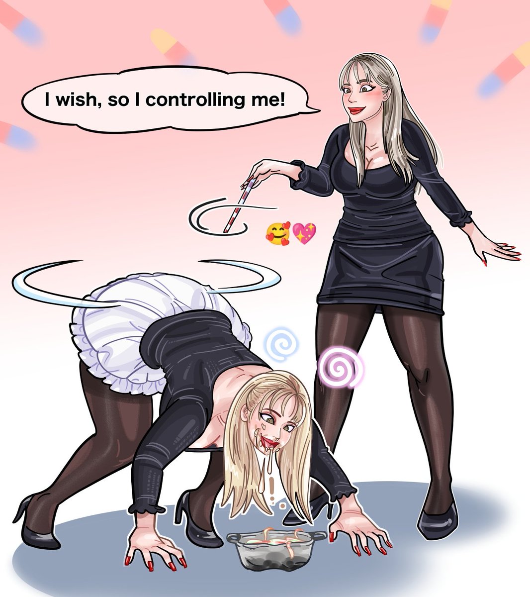 Agradezco muchísimo a <a href="/Jpglovepic/">Jpg</a> por su increíble trabajo, su arte me resulta fascinante, es de los mejores definitivamente, hizo realidad una de mis fantasías 🥰❤
Mis mejores deseos para el 😊💖