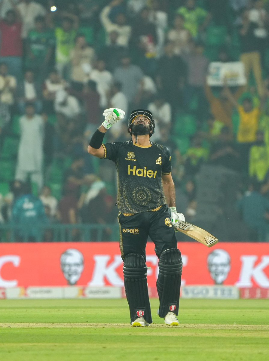 To the long hours of practice all this time - we knew it would pay off. To do it in my home ground felt even better. Alhumdulilah 💛

#HBLPSLX #LoveCricket