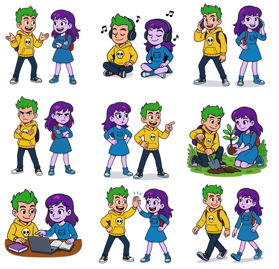 🌟 Bring your projects to life with my Cartoon Kids Interaction Pack on <a href="/Shutterstock/">Shutterstock</a> ! 🎨 13 vibrant vectors of kids in action, perfect for animation, education, &amp; more. 
Which is your fave? bit.ly/3GopMMm
#VectorArt #Shutterstock #CreativeDesign