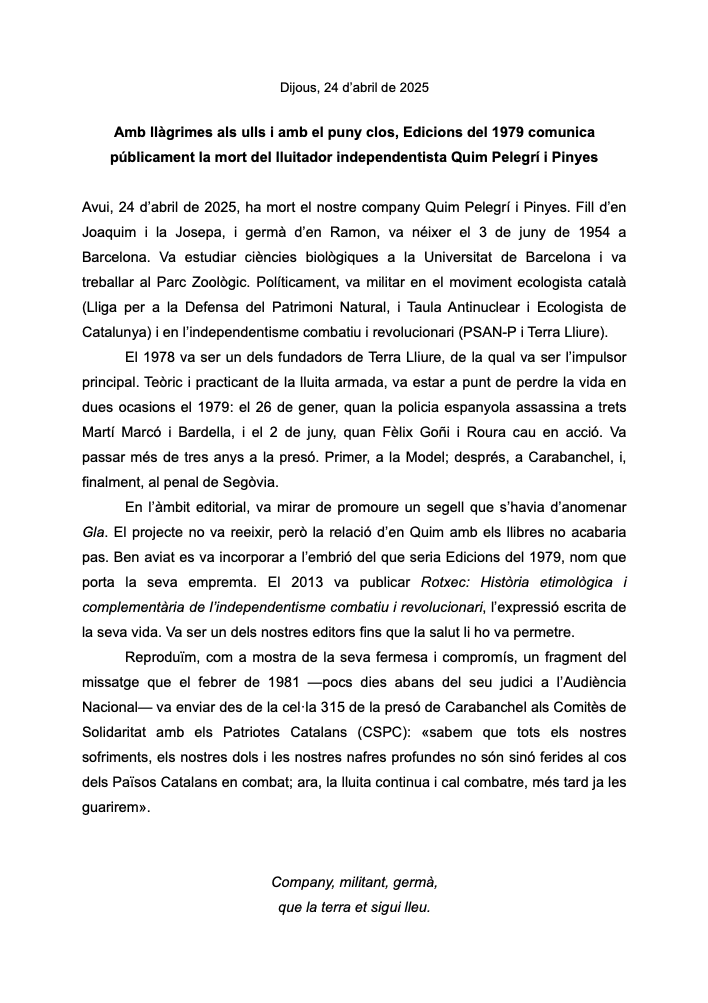 Edicions del 1979 tweet media