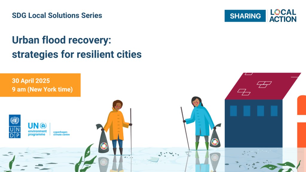 SDG Local Action (@sdglocalaction) on Twitter photo How can #cities recover from floods and build long-term #resilience?
Join our webinar, organized by <a href="/UNDP/">UN Development</a> & <a href="/UNEPCCC/">UNEP Copenhagen Climate Centre</a>, exploring real-world cases from Ahmedabad, India & Port Louis, Mauritius:
🗓️ 30 April
🕘 9 am (NY time)
Register 👉 sdglocalaction.org/urban-flood-re… #ClimateAdaptation How can #cities recover from floods and build long-term #resilience?
Join our webinar, organized by <a href="/UNDP/">UN Development</a> & <a href="/UNEPCCC/">UNEP Copenhagen Climate Centre</a>, exploring real-world cases from Ahmedabad, India & Port Louis, Mauritius:
🗓️ 30 April
🕘 9 am (NY time)
Register 👉 sdglocalaction.org/urban-flood-re… #ClimateAdaptation