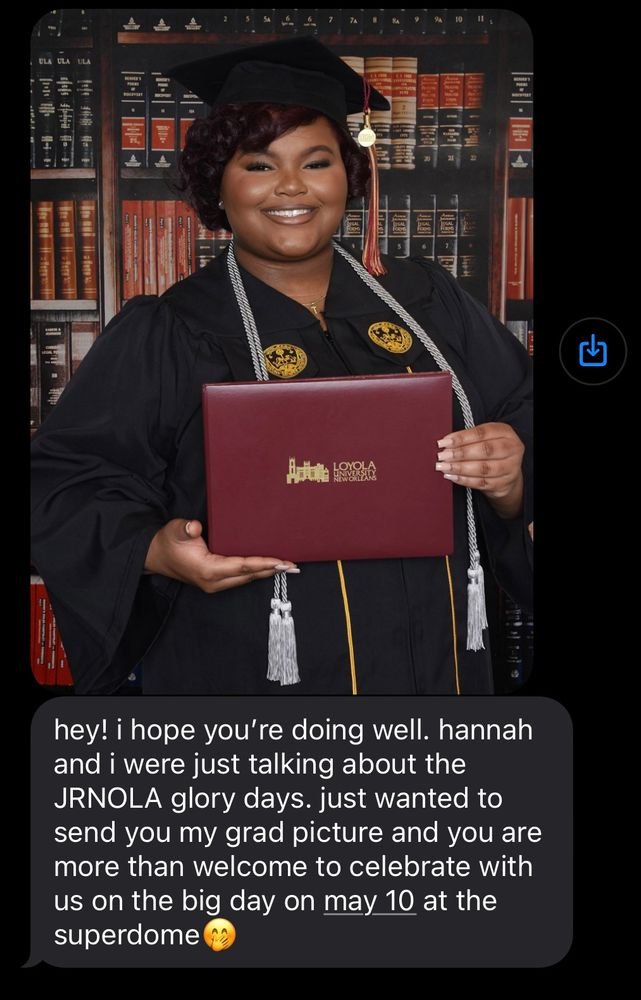 Yeah, it's things like this that make me (cry uncontrollably) miss teaching high school journalism. These kids were so brilliant.   

(Permission granted from her to post — just so proud of her.)