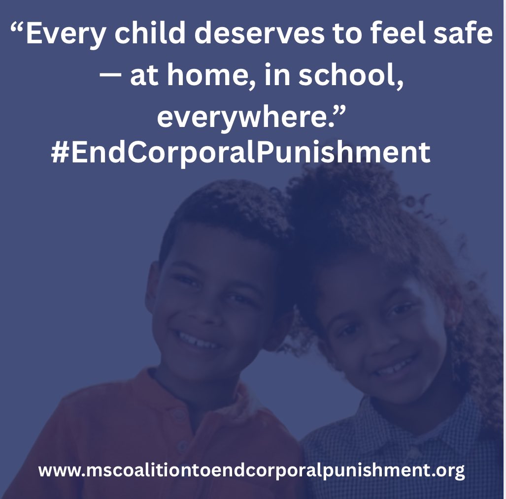 This isn’t just about policy—it’s about people.
Children are still being hit in schools.
Join us April 30 to change that.
RSVP Here Today endcpms.com/events.
Join us here <a href="/MSCoal2EndCP/">MSCoalitiontoEndCorporalPunishment</a> on our day of action.