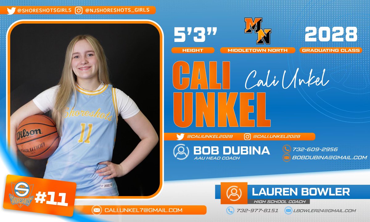 Cali Unkel (@caliunkel2028) on Twitter photo Here is my schedule for this weekend and my player card!! Canโt wait to play with my team!! <a href="/bobdubina/">Bob Dubina</a> <a href="/Shoreshots2028G/">ShoreshotsGirls2028</a> <a href="/ShoreshotsGirls/">NJ Shoreshots Girls- HGSL</a> <a href="/TinyGreenNBS/">Coach Tiny Green</a> Here is my schedule for this weekend and my player card!! Canโt wait to play with my team!! <a href="/bobdubina/">Bob Dubina</a> <a href="/Shoreshots2028G/">ShoreshotsGirls2028</a> <a href="/ShoreshotsGirls/">NJ Shoreshots Girls- HGSL</a> <a href="/TinyGreenNBS/">Coach Tiny Green</a>