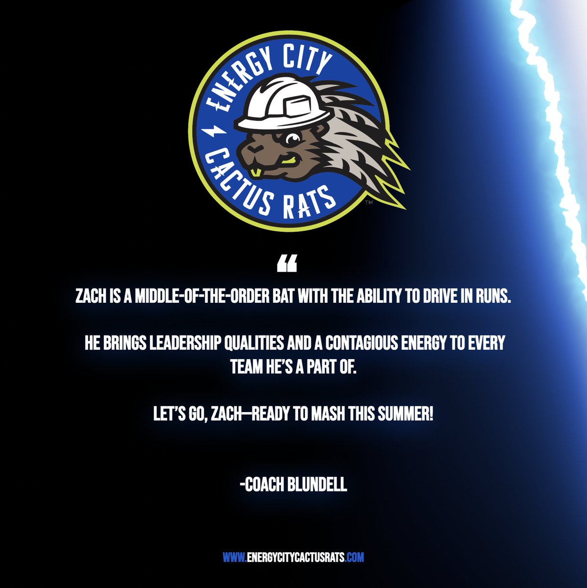 eccactusrats's tweet photo. 🚨 Player Signing Alert 🚨
Welcome to the Cactus Rats, Zach Pyles!
📝 SIGNED for the 2025 WCBL season
🔥 IF | New Orleans, LA | Barry University

Let’s go, Zach, ready to mash this summer!
#CactusRats #WCBL #MiddleOfTheOrder #WelcomeZach @Zac883227539 https://t.co/UhryRe8tHt