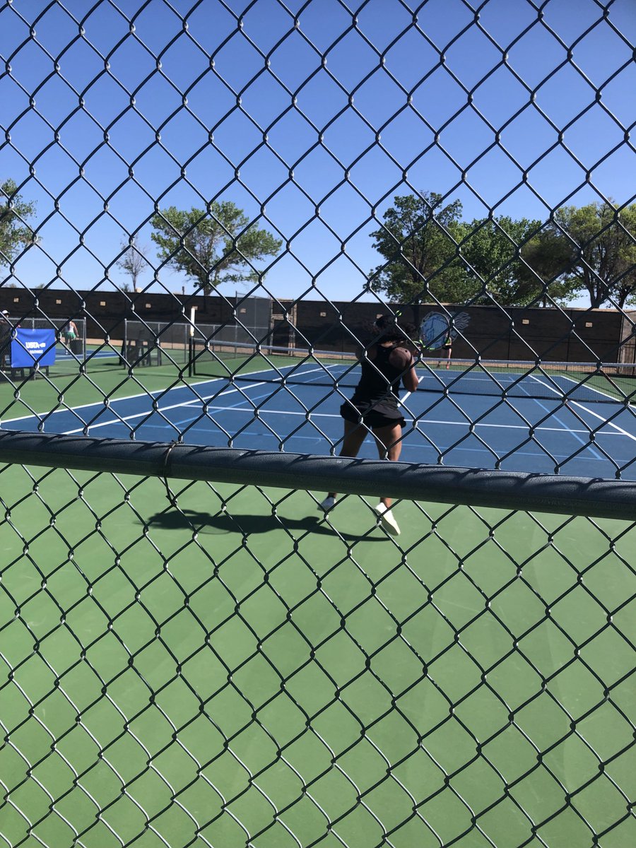 #1 seeded Vivica Corley if Eldorado playing in the semi finals at the APS Metro Tournament at Academy