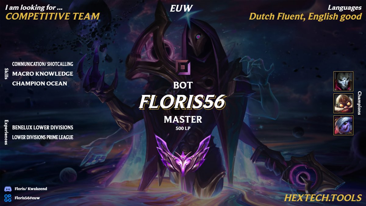 22 year old LFT EUW
#LeagueOfLegends #lftlol #lol_lft #euw #lft