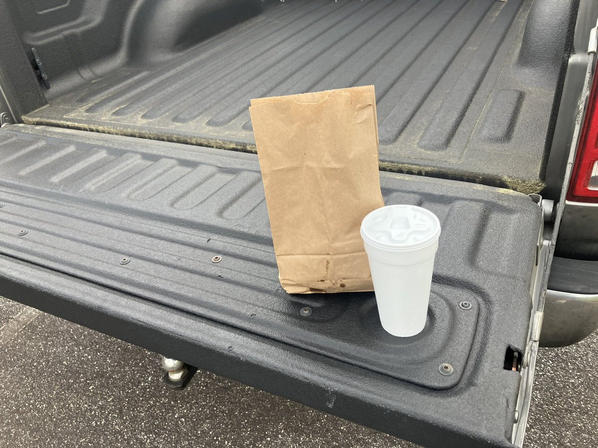 DrakeAdam's tweet photo. The redneck dining table, even has a built in cup holder… https://t.co/bJ6Js0zvGg