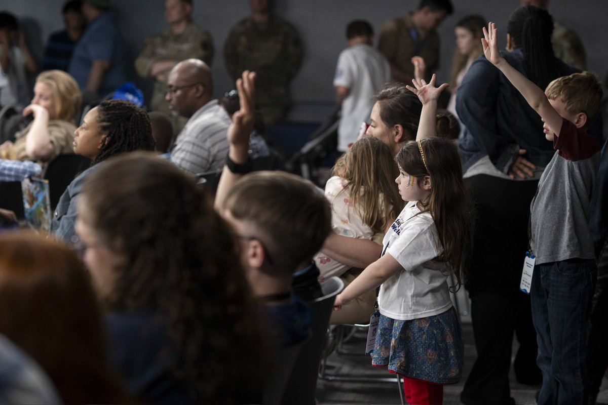 PressSecDOD's tweet image. Bring Your Child to Work Day brought the cutest journalists to the Pentagon Briefing Room!