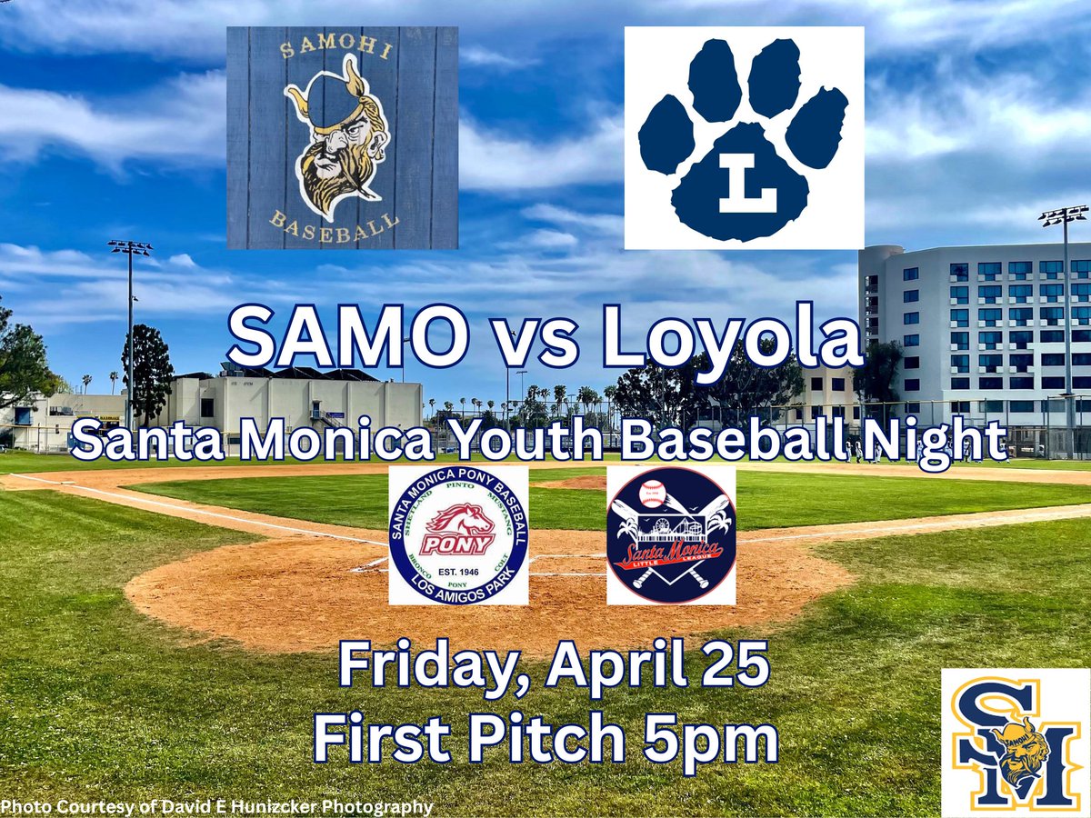 Upcoming game: 
SAMO vs Loyola-tomorrow night, Friday 3/25. 
First pitch is at 5pm
#GOSAMO #SAMOhiBASEBALL
