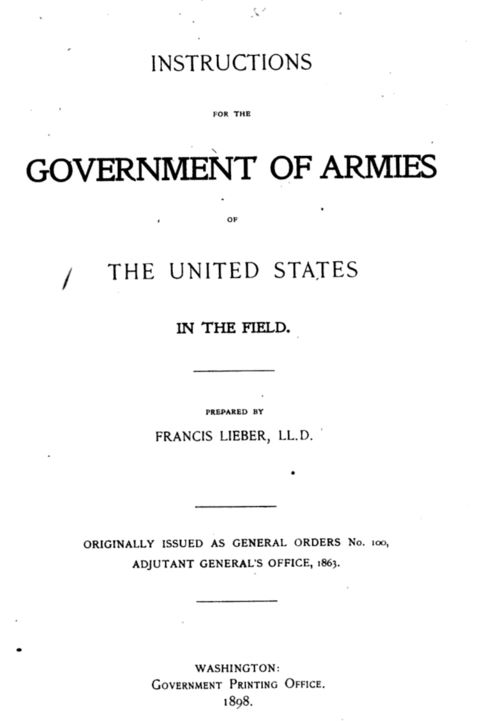 CivilWarLegends's tweet photo. April 24, 1863: The Union issues General Orders No. 100 - America's first formal code of wartime conduct. Lincoln's 'Lieber Code' would later inspire the Geneva Conventions, proving ethics can emerge from war's chaos. #CivilWarHistory https://t.co/F22I1K9CCZ