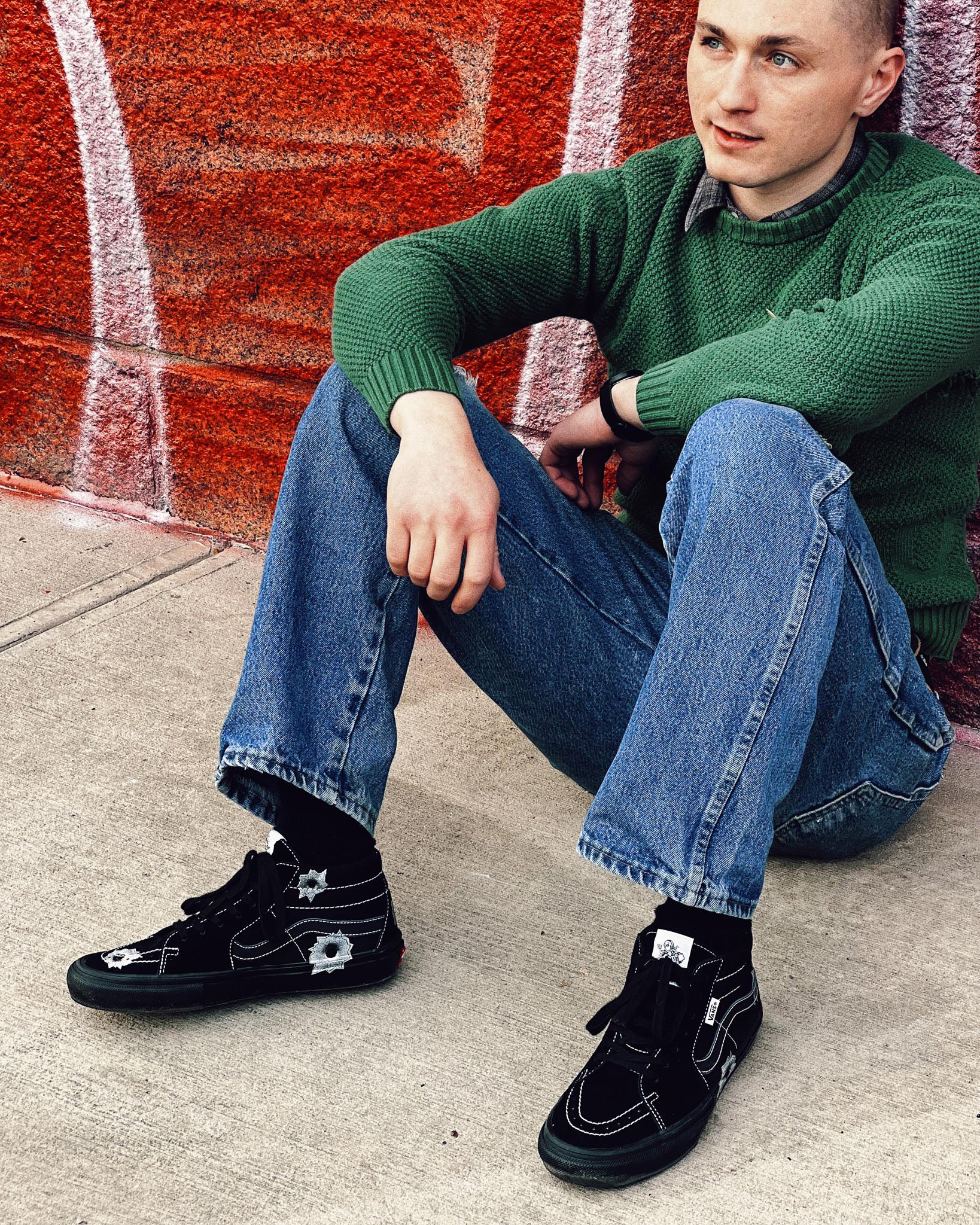 スケートボード Supreme Vans Nate Lowman Skate Mid Supreme Vans Nate Lowman Skate Grosso Mid (SS22)