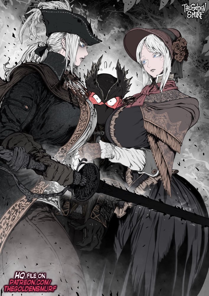 The Hunter, lady Maria and the Doll (from Bloodborne)