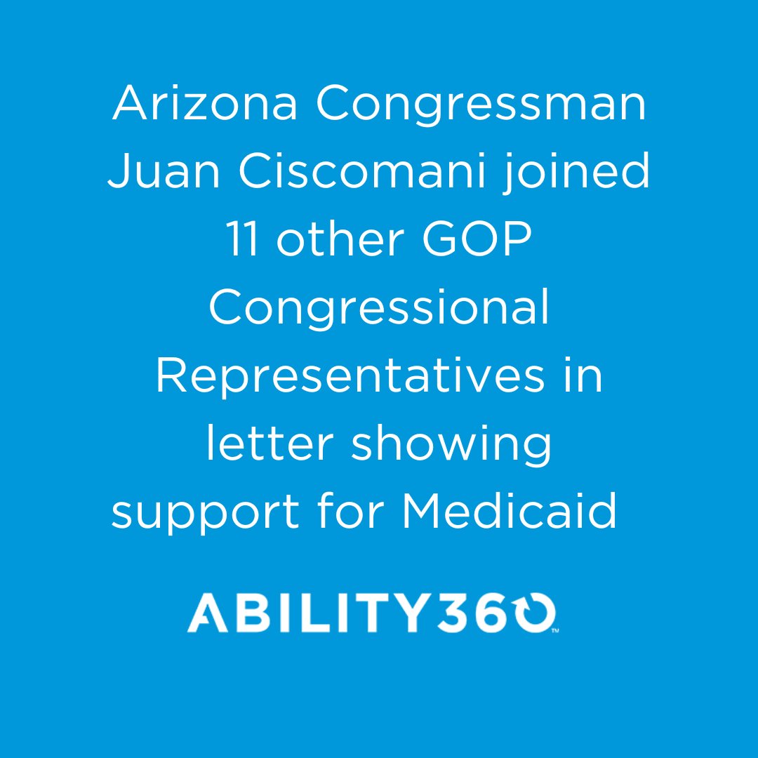 Ability360 (@ability360) on Twitter photo We appreciate Congressman Arizona Congressional Representative Juan Ciscomani's (<a href="/RepCiscomani/">Congressman Juan Ciscomani</a>) attention to this vital issue and applaud his recognition of Medicaidās significant importance to individuals with disabilities and others.
Read more: axios.com/2025/04/16/mik⦠We appreciate Congressman Arizona Congressional Representative Juan Ciscomani's (<a href="/RepCiscomani/">Congressman Juan Ciscomani</a>) attention to this vital issue and applaud his recognition of Medicaidās significant importance to individuals with disabilities and others.
Read more: axios.com/2025/04/16/mikā¦