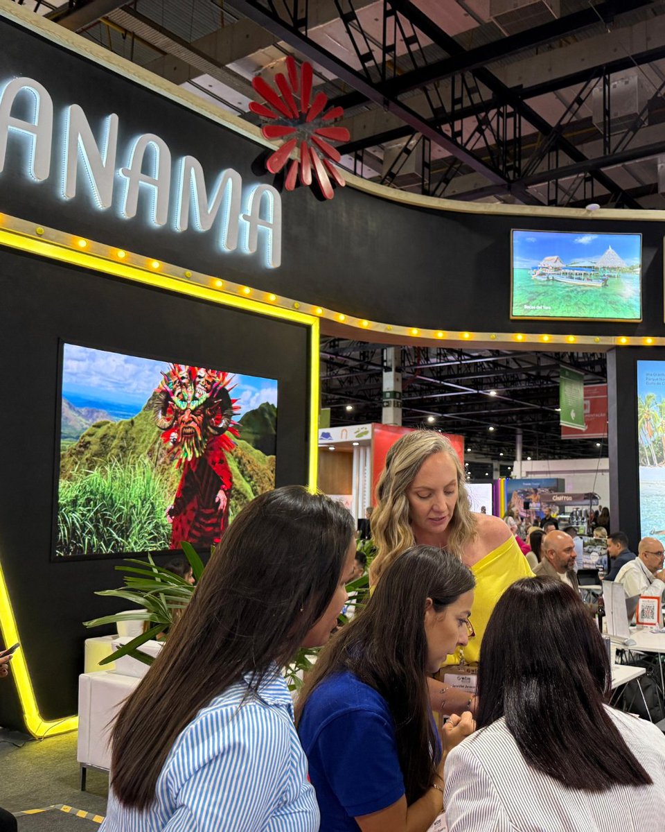 promtur_panama's tweet image. 🇧🇷 El mercado brasileño recibió con entusiasmo la oferta de Panamá en #WTMLatam2025.
🌎 Con 572 citas de negocios, @ATP_panama, PROMTUR y 16 proveedores turísticos locales seguimos construyendo alianzas estratégicas y conectando al mundo con nuestro #destino auténtico y diverso.