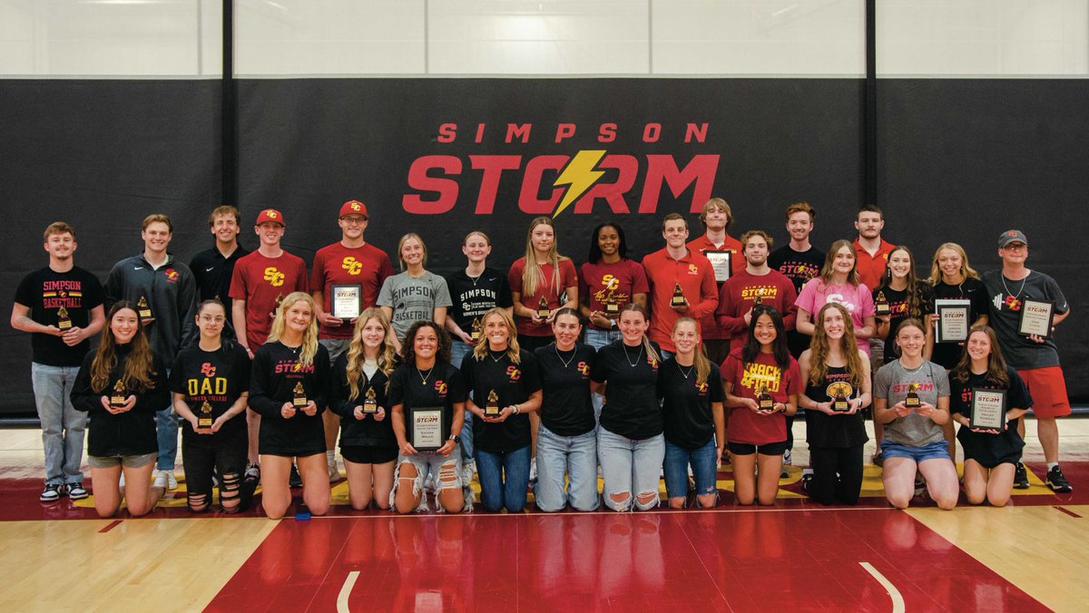 A celebration of the wins, the work, and the people behind it all.

Congratulations to all our award winners recognized at yesterday's All-Sports Banquet! 

Read more → linktr.ee/simpsonstorm