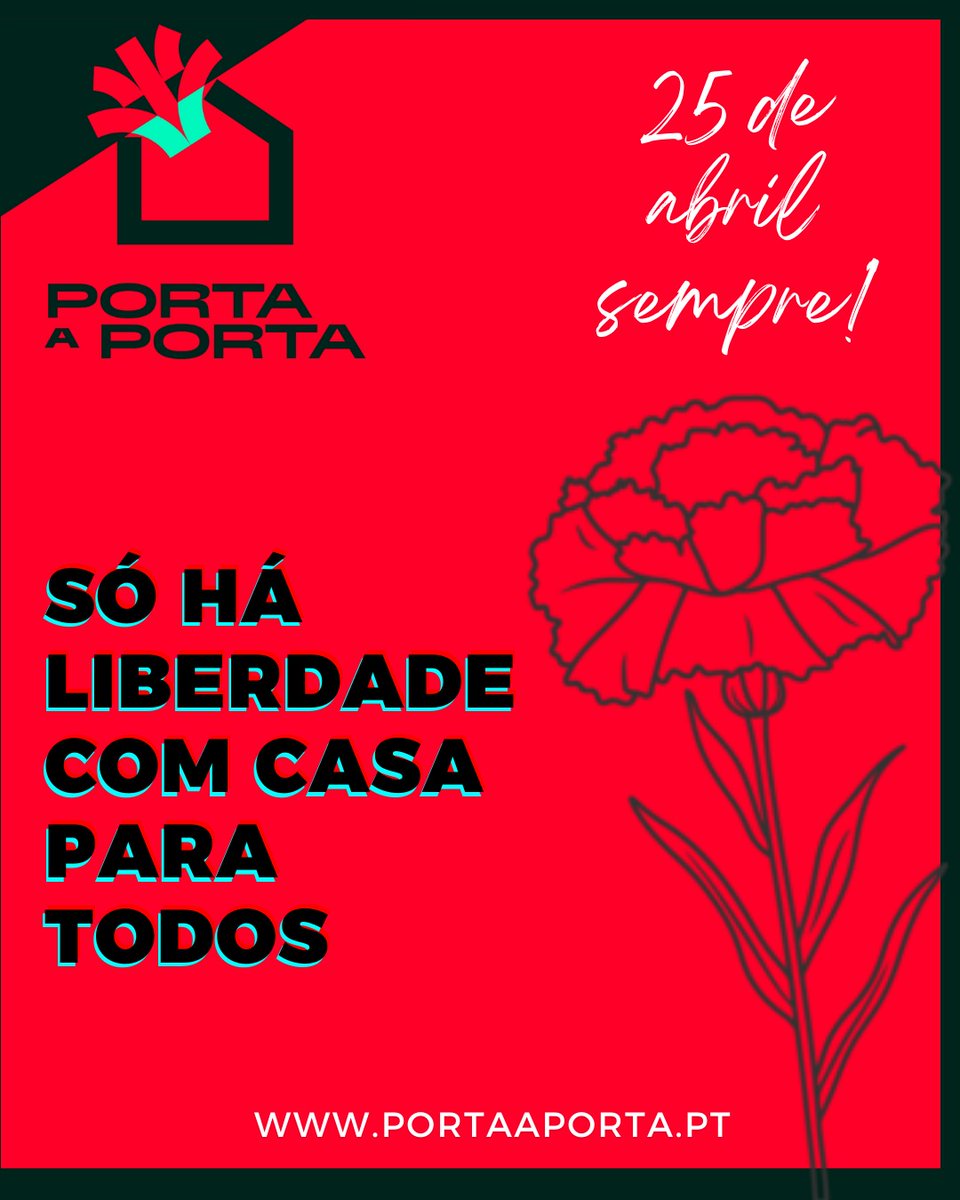 Amanhã, em Lisboa, Porto, Aveiro e noutras cidades do nosso país, celebraremos Abril na rua!

Junta-te a nós 😊