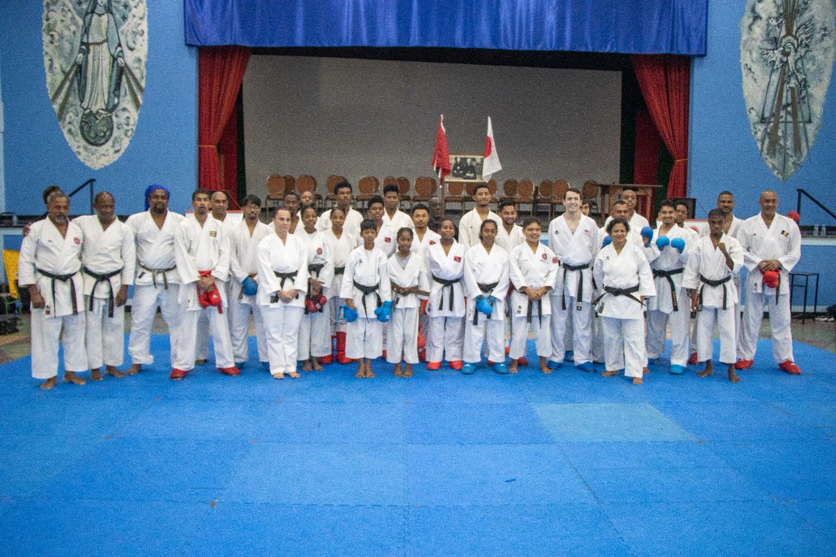 GrenadaKarate's tweet photo. In Jan 2024, our GKF coaches received exceptional training from karate greats @cleiver.casanova.1 &amp; @t.scott.75 at a @TKA seminar. Armed with new skills, they're ready to elevate Grenada's karate scene to new levels. #GrenadaKarate #TrainWithTheBest #ThrowbackThursday. https://t.co/MmNUnsHmhp