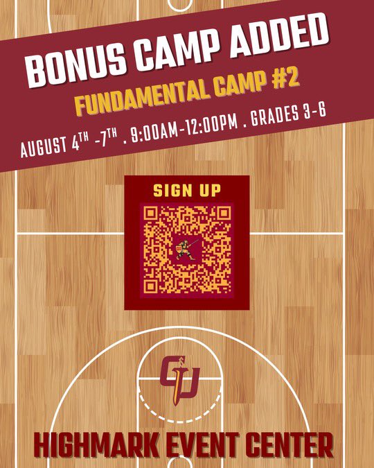 🏀Level up your game this summer!
Join our Women’s Basketball Fundamentals Camp – designed to elevate your skills and take your performance to the next level. Don’t miss out!🏀💪🏻