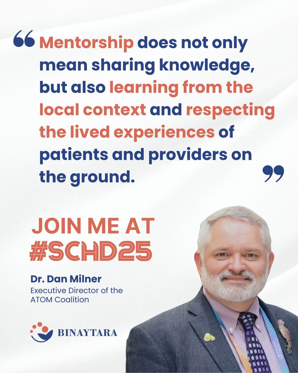 Binaytara (@binaytara) on Twitter photo 🎉Join us in honoring <a href="/damilnermd/">Dan Milner, MD. MSc(Epi), MBA</a> as #Binaytara Humanitarian of the Year at #SCHD25 in Seattle, Apr 25-27! Learn from his #GlobalOncology advocacy expertise and practical strategies for #healthcare professionals.🚨LAST CALL TO JOIN #SCHD25: buff.ly/TZpcRVU 🌟Read more: 🎉Join us in honoring <a href="/damilnermd/">Dan Milner, MD. MSc(Epi), MBA</a> as #Binaytara Humanitarian of the Year at #SCHD25 in Seattle, Apr 25-27! Learn from his #GlobalOncology advocacy expertise and practical strategies for #healthcare professionals.🚨LAST CALL TO JOIN #SCHD25: buff.ly/TZpcRVU 🌟Read more: