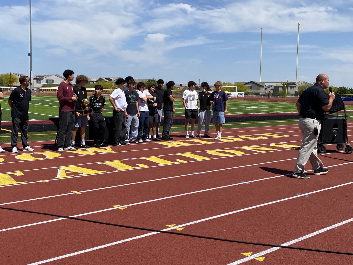 Congratulations to our Varsity Boys Soccer State Champions for the unveiling of their banner! Way to go, Stallions!