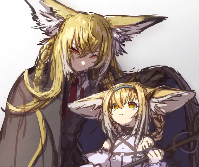 そういえばブルスカの方にスズランママをアップしてた。 #アークナイツ #明日方舟