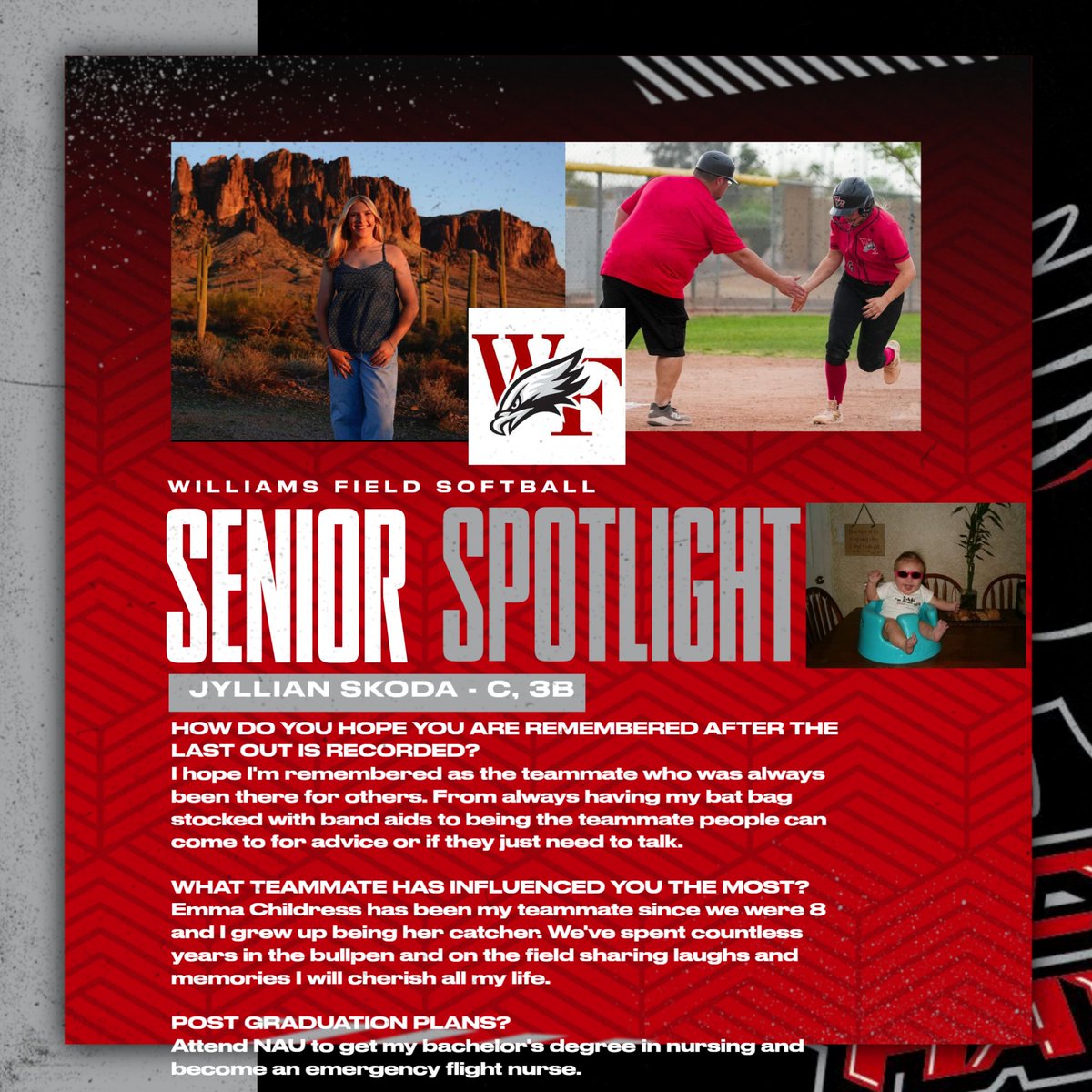 Two more seniors -Kylee Hoffman and <a href="/JyllianSkoda/">Jyllian Skoda</a> 
<a href="/AZinthecircle/">Javier Zuluaga</a> <a href="/AZPreps365/">AZPreps365</a> <a href="/AZPreps365Jose/">Jose E. Garcia</a> <a href="/ZachAlvira/">Zach Alvira</a> <a href="/AZHSFB/">ArizonaVarsity.com 🔥PREPS🔥</a> <a href="/Sports360AZ/">Sports360AZ</a> <a href="/bradcesmat/">Brad Cesmat</a> <a href="/KevinMcCabe987/">Kevin McCabe</a>