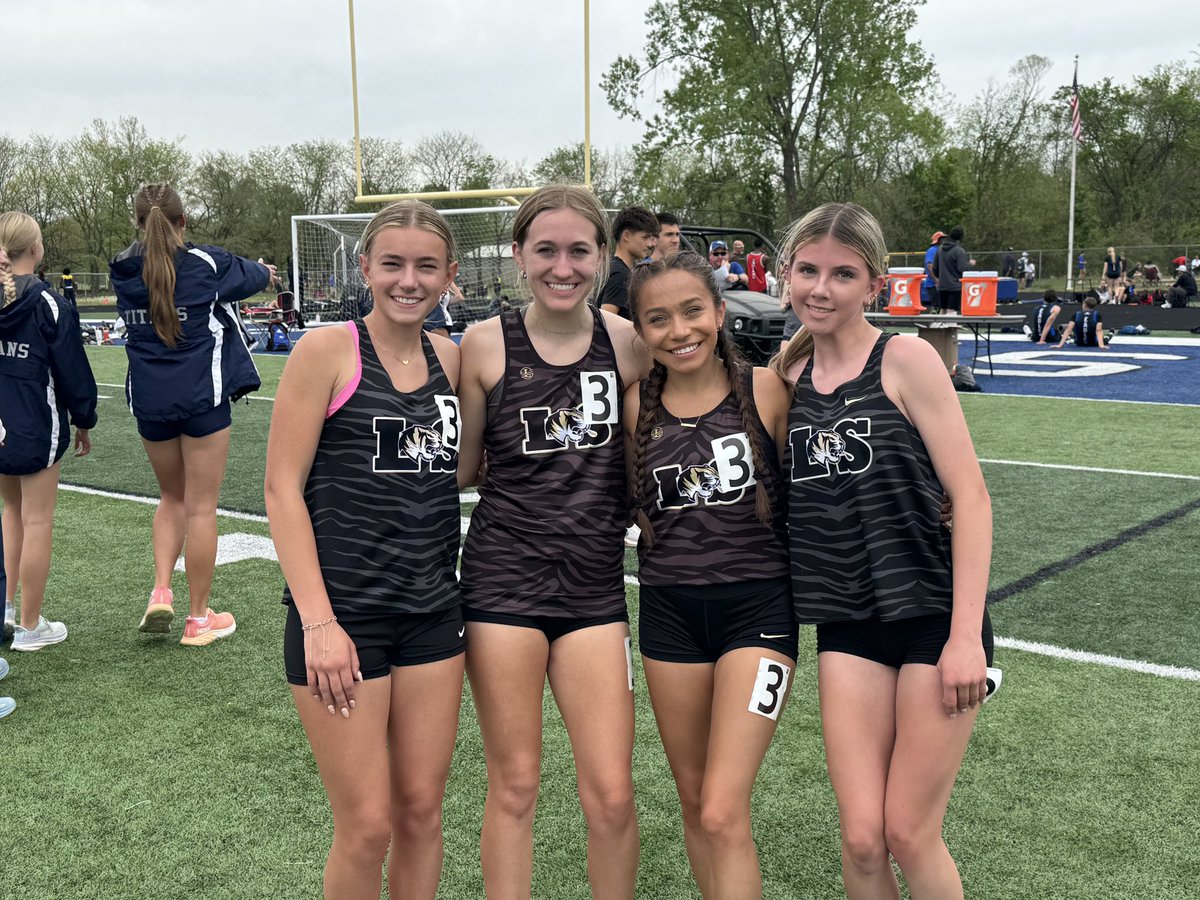 Lady Tigers 4x800 came out fast at Marc Cleveland Track meet earning 2nd place and 8 points! Yall are amazing! Congratulations to Kenley H., Jayden S., Janet G., and Reese S! Keep working hard!