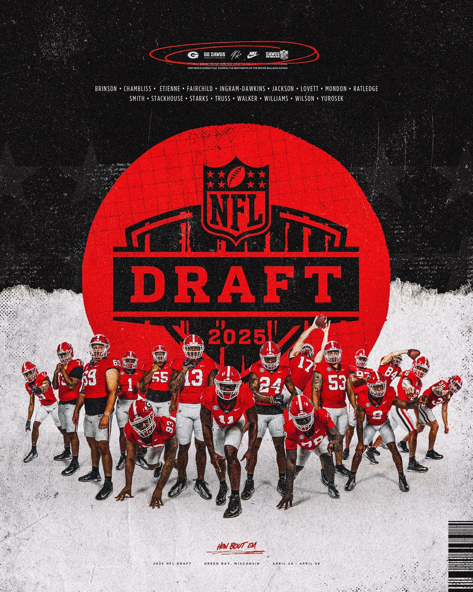 The league is on the clock ⏰

#GoDawgs | #DawgsInTheNFL