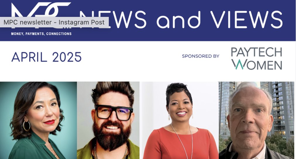 Welcome, April!🌸
Big thanks to <a href="/PayTechWomen/">PayTech Women</a> &amp; congrats to new CEO Dr. Gail Burgos🎉 
Recaps from #TRANSACT2025, insights from @FintechConfPod w/ Jeff Scheidel &amp; <a href="/TeddHuff/">Tedd Huff</a>  &amp; a flurry of fintech events.
Catch us at #SmarterFasterPayments &amp; #SEAA2025! 🔗mpcevent.com/2025-april-new…
