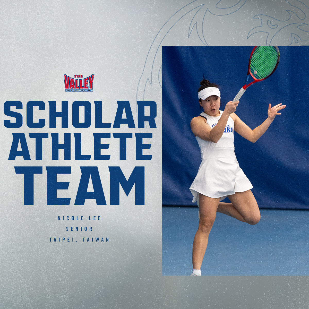 𝐒𝐭𝐮𝐝𝐞𝐧𝐭-𝐀𝐭𝐡𝐥𝐞𝐭𝐞 𝐒𝐭𝐚𝐧𝐝𝐨𝐮𝐭

Graduate student Nicole Lee named to the 2025 MVC Scholar-Athlete Team ‼️📚

📰➡️ bit.ly/3RyntbN

#DSMHometownTeam
