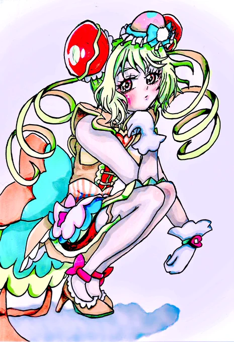 過去絵で #キュアヤムヤム初変身記念日#precure 