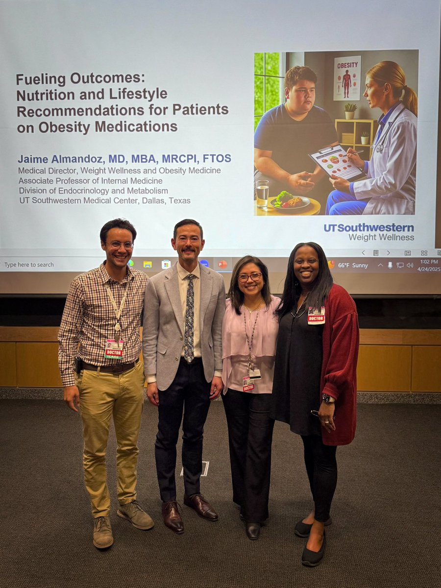 Jaime Almandoz, MD MBA FTOS (@jaimealmandoz) on Twitter photo Honored to give the Ira Rosenthal Memorial Lecture for UIC Pediatrics Grand Rounds.
It’s not about getting to the highest medication dose or the lowest weight—it’s about the best health
Grateful for the warm hospitality, <a href="/raguirrec/">Roxana Aguirre</a> <a href="/ClaudiaBou58735/">Claudia Boucher-Berry</a> <a href="/AlarconGuid/">Guido Alarcón Mantilla</a> #ObesityCare Honored to give the Ira Rosenthal Memorial Lecture for UIC Pediatrics Grand Rounds.
It’s not about getting to the highest medication dose or the lowest weight—it’s about the best health
Grateful for the warm hospitality, <a href="/raguirrec/">Roxana Aguirre</a> <a href="/ClaudiaBou58735/">Claudia Boucher-Berry</a> <a href="/AlarconGuid/">Guido Alarcón Mantilla</a> #ObesityCare