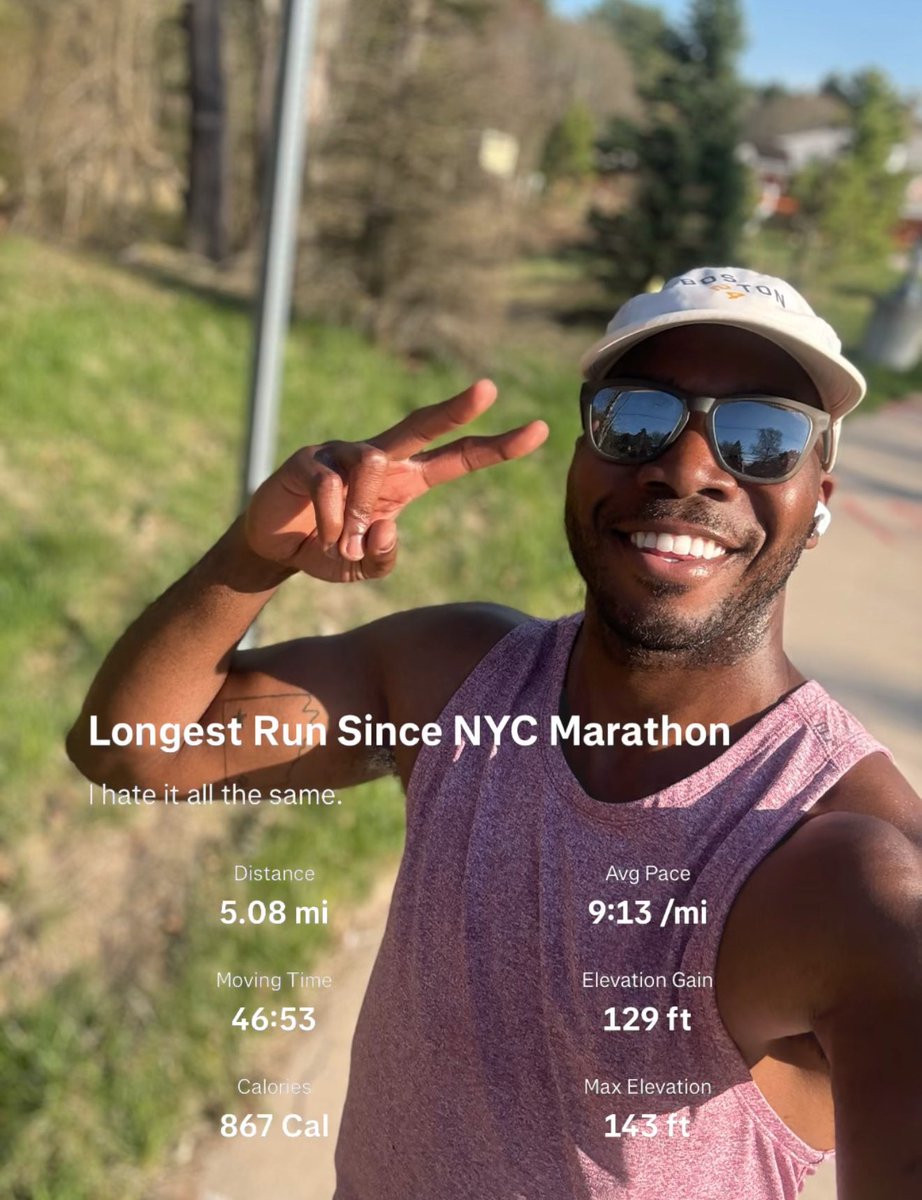 TevinWooten's tweet image. Guess I had #BostonMarathon FOMO - Longest run in 5 months!